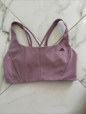 adidas Dusty Lilac Strappy Sports Bra